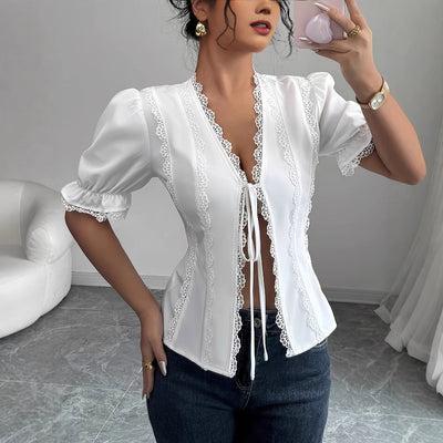 Short Sleeved V-neck