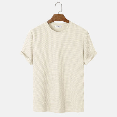 Men's Textured Short Sleeve T-Shirt – Stylish, Comfortable & Modern Essential