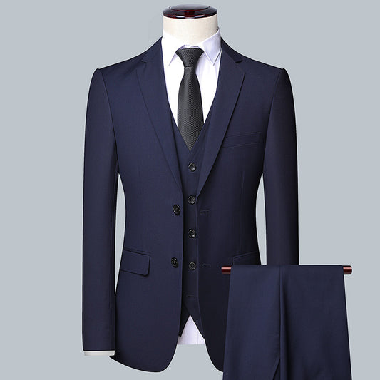 Men's Classic Three-Piece Suit - Business Formal