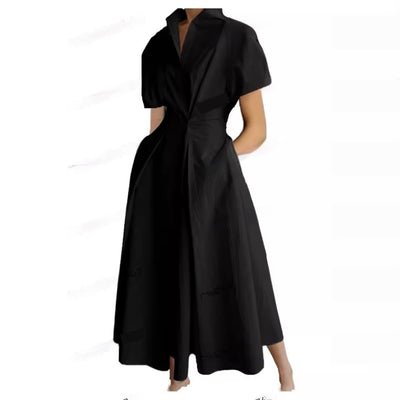 Polo Collar Swing Dress