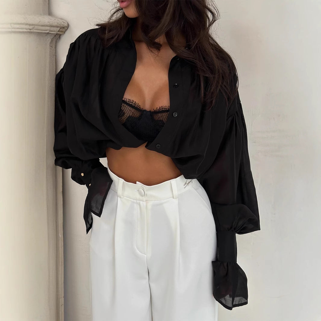 The Soft Life Lantern Sleeve Top