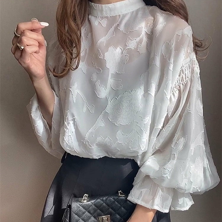 Sophia Lantern Sleeve Blouse