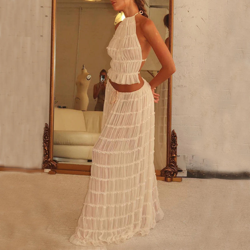 pleated Maxi Skirt