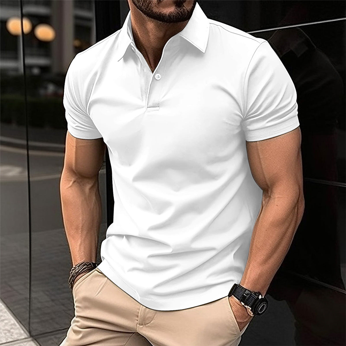 Men's Classic Polo Shirt – Elegant, Comfortable, and Timeless Style