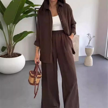 Lucia Loose Top And Wide Leg Pants Set