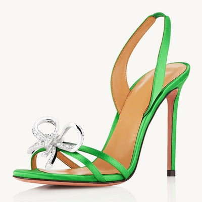 Nelly Bow Stiletto Sandals