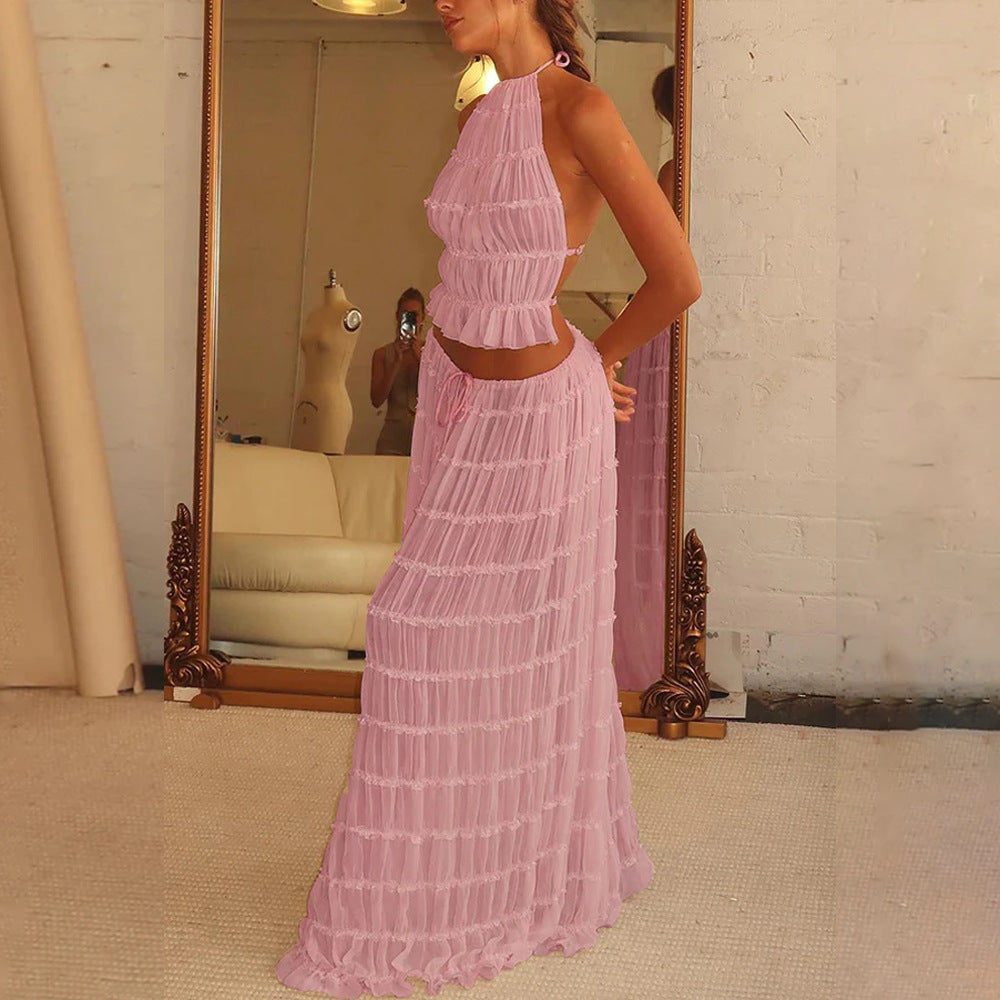 pleated Maxi Skirt