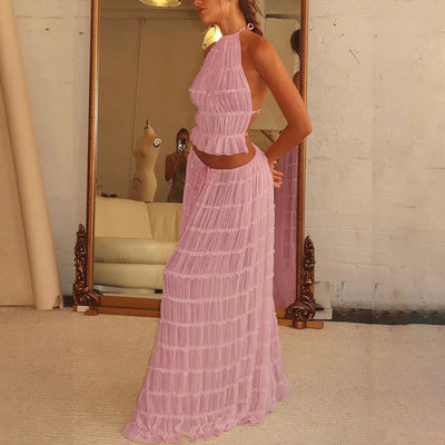 pleated Maxi Skirt