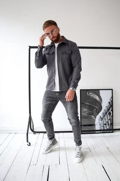 Men’s Classic Fit Casual Shirt with Flap Pocket – Versatile, Stylish & Comfortable