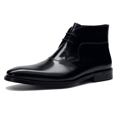 Elegant Leather Chukka Boots – Classic Style for Men & Women (Available in Black & Brown)