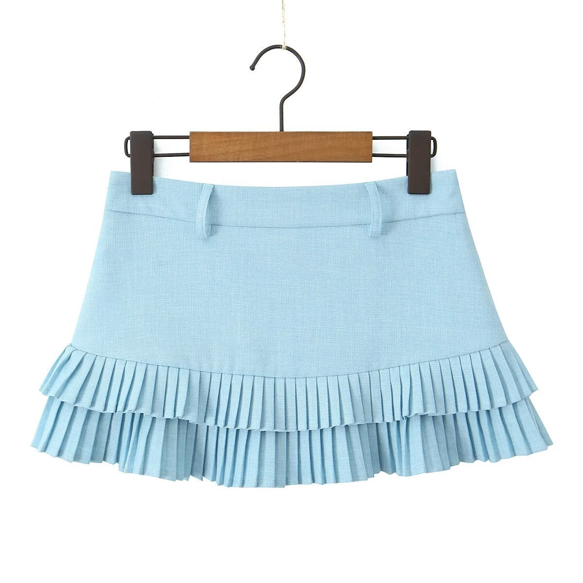 Pleated Mini Skirt
