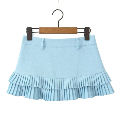 Pleated Mini Skirt