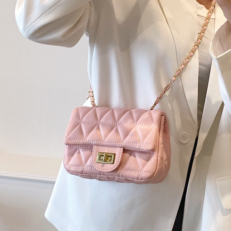 Diamond Pattern Crossbody Bag