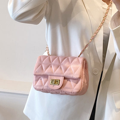 Diamond Pattern Crossbody Bag