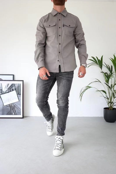 Men’s Classic Fit Casual Shirt with Flap Pocket – Versatile, Stylish & Comfortable